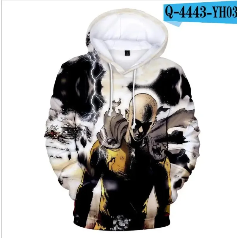 Japanese Anime One Punch 3d Print Sweatshirts Men Women Unisex Hooded Oversized Hoodie Man Sweatshirt Cosplay Clothing