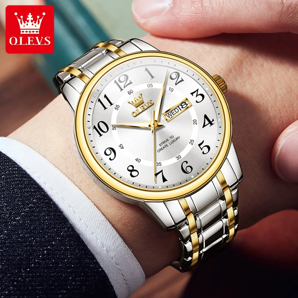OLEVS – montre classique de lu - Luxury Watch With Arabic Numerals avis et prix