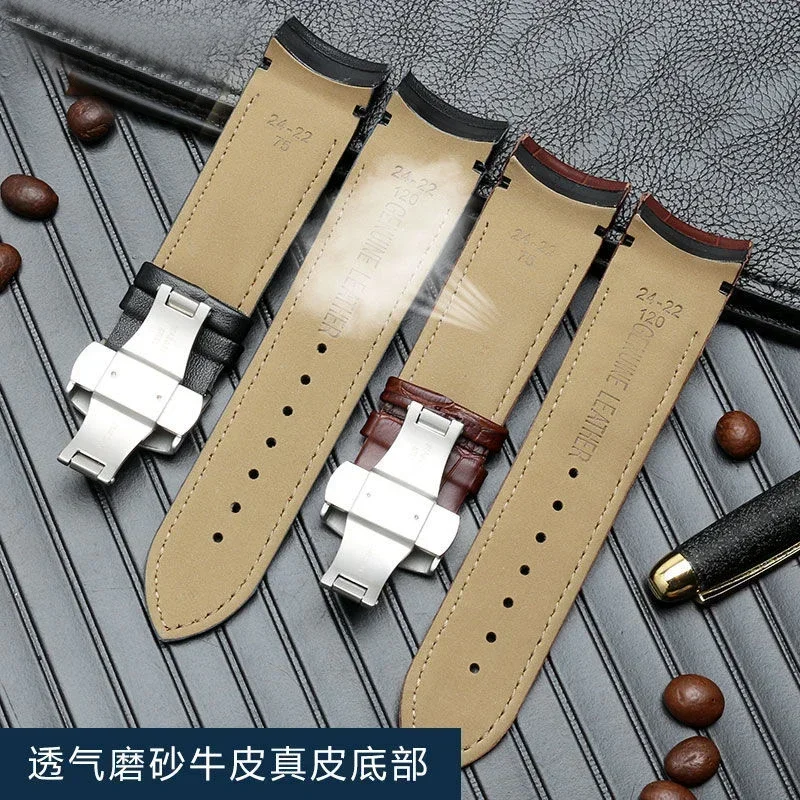 Оригинальный мужской ремешок для часов из телячьей кожи 1833, ремешок для часов Tissot T 035410 A 407A Couturier 22 23 24 мм ремешки для часов браслет на ремне