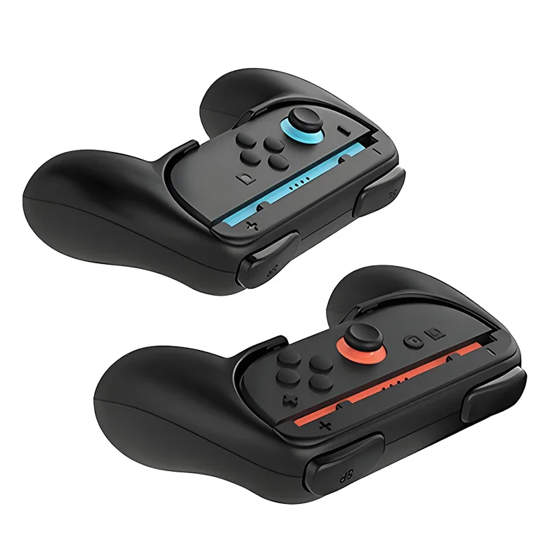البيانات الضفدع 2 قطعة قبضة للتبديل 2 تحكم Joy con 2 اليسار اليمين JoyCon عصا التحكم حامل اليد لعبة الملحقات