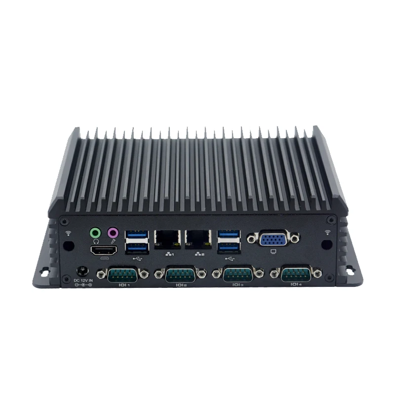 Core i5 7200u Embedded Mini Pc Without Fanles Industrial Pc With Serial Parallel Port Rj45 Port Industrial Pc Box  Host