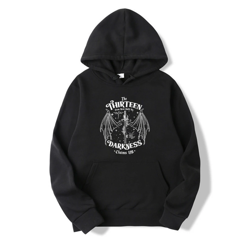 

The Thirteen Hoodie Darkness Claims Us Hooded Sweatshirt Throne of Glass Pullovers SJM Merch Bookish Hoodie Book Lover Gift