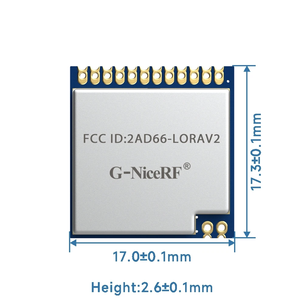 2PCS/lot LoRa1276 FCC ID Certified 100mW SX1276 Chip SPI Interface Sensitivity -139 dBm 915MHz 4km Long Distance RF Transmitter