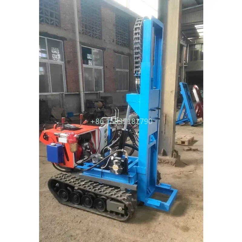 Crawler Type Drilling Rig Machine Portable Drill Rig Hydraulic Deep Borehole 100M Water Well Drilling Rig Machine for Mexico