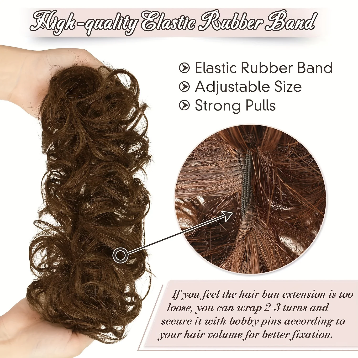 Rommelige Knot Haar Stuk 100% Menselijk Haar Krullend Hair Extensions Echte Humanhairscrunchies Updo Haarknot Haarstukken Paardenstaart Extensie