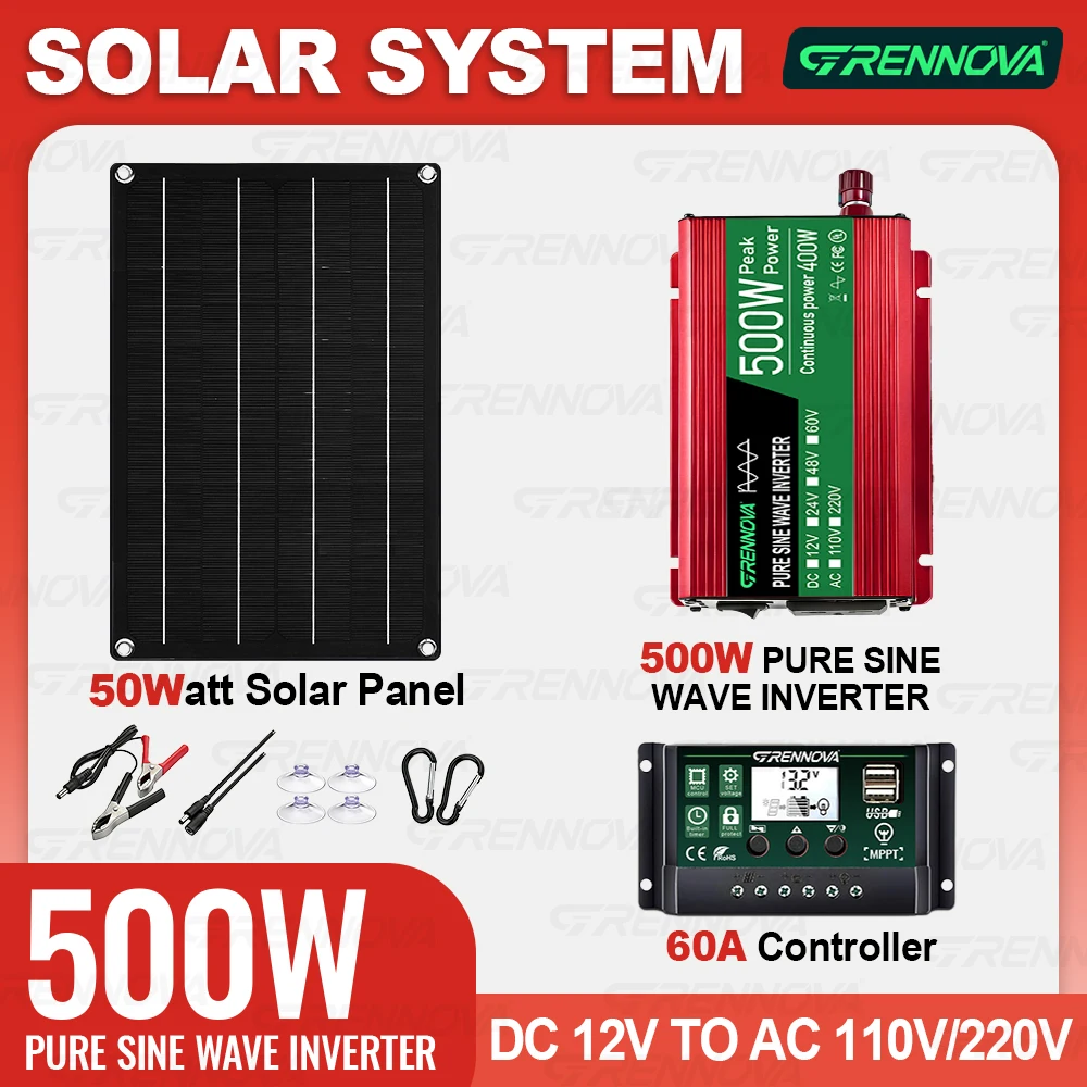 Rv Solar Kit 400W - Kit Tenaga Surya Off-Grid Gelombang Sinus