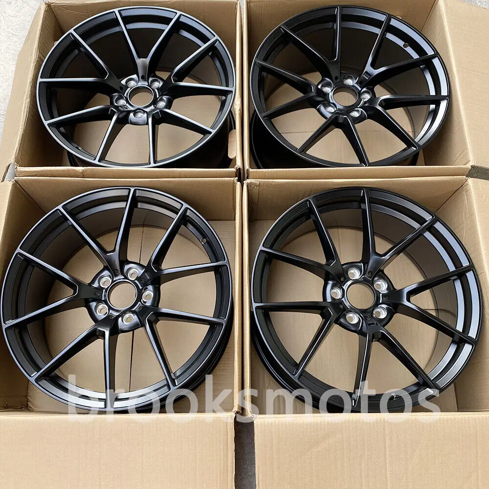 

20" SATIN BLACK STYLE WHEELS RIM FIT FOR BMW 3 4 SERIES F30 32 33 36 763 5X120