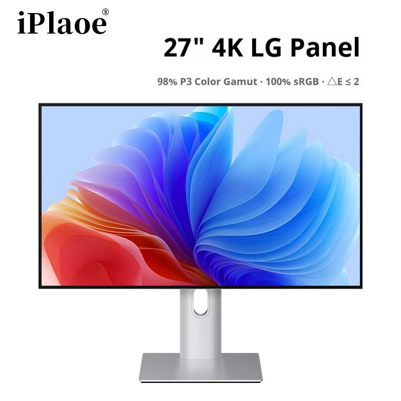 

27" 4K 60Hz Alloy Computer Monitor IPS Panel Full Screen DCI-P3 98% | for Work Gaming Design metal material body
