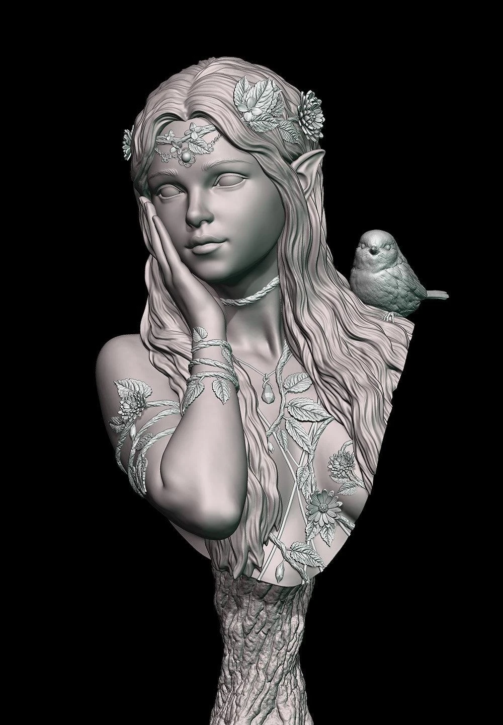 

1/10 Resin Model Bust GK，Unassembled and unpainted kit