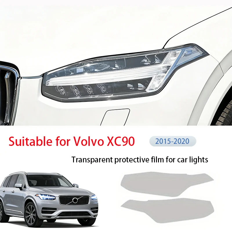 

Подходит для моделей Volvo XC90 2015-2020 годов, прозрачная защитная пленка из TPU для фар автомобиля, предотвращающая царапины и обеспечивающая ремонт.