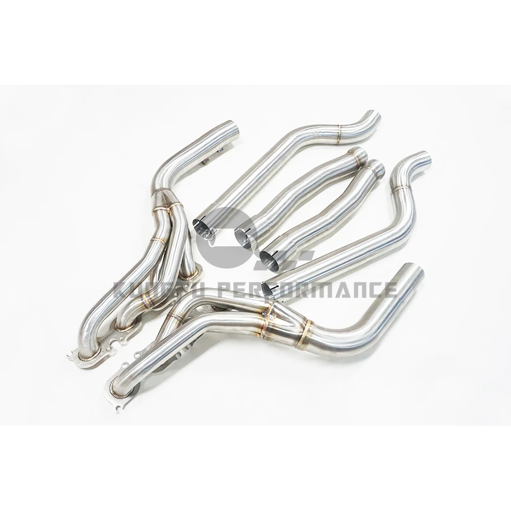 KUNGFU PERFORMANCE  Long Tube Header Midpipe for Mer cedes M156 Engine W204 C63 C63S 2008-2014 - Image 3