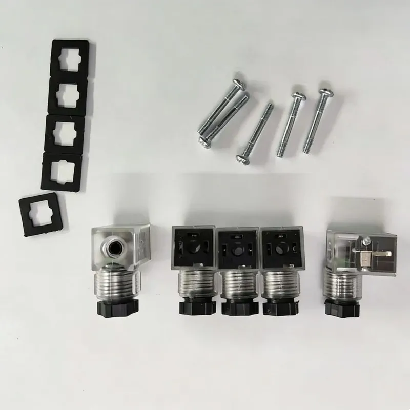 Bild 3: 5 Stück Luftventil-Magnetventil-Steckverbinder DIN43650C Typ 110 Stecker Anschlussdose Buchse Leichttyp C PIN-Abstand 9,4mm