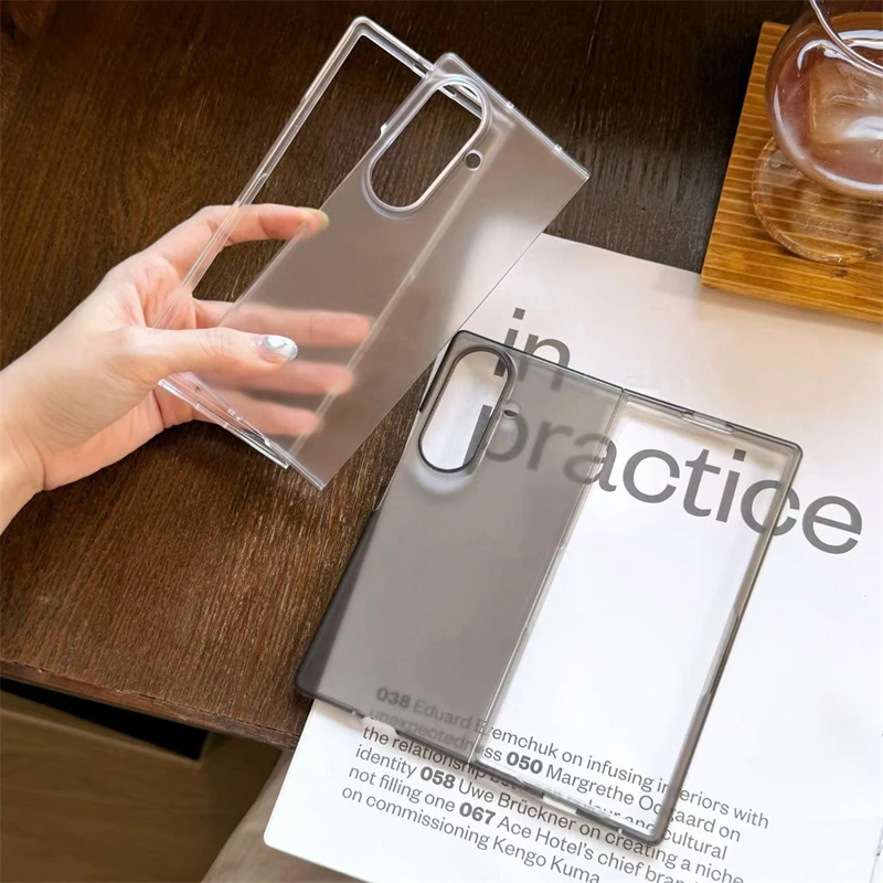 Ultra Thin PC 2 in 1 Phone Case For Samsung Galaxy Z Fold 8 Ultra 7 6 5 4 3 Z Fold8 Shockproof Transparent Matte Slim Hard Cover