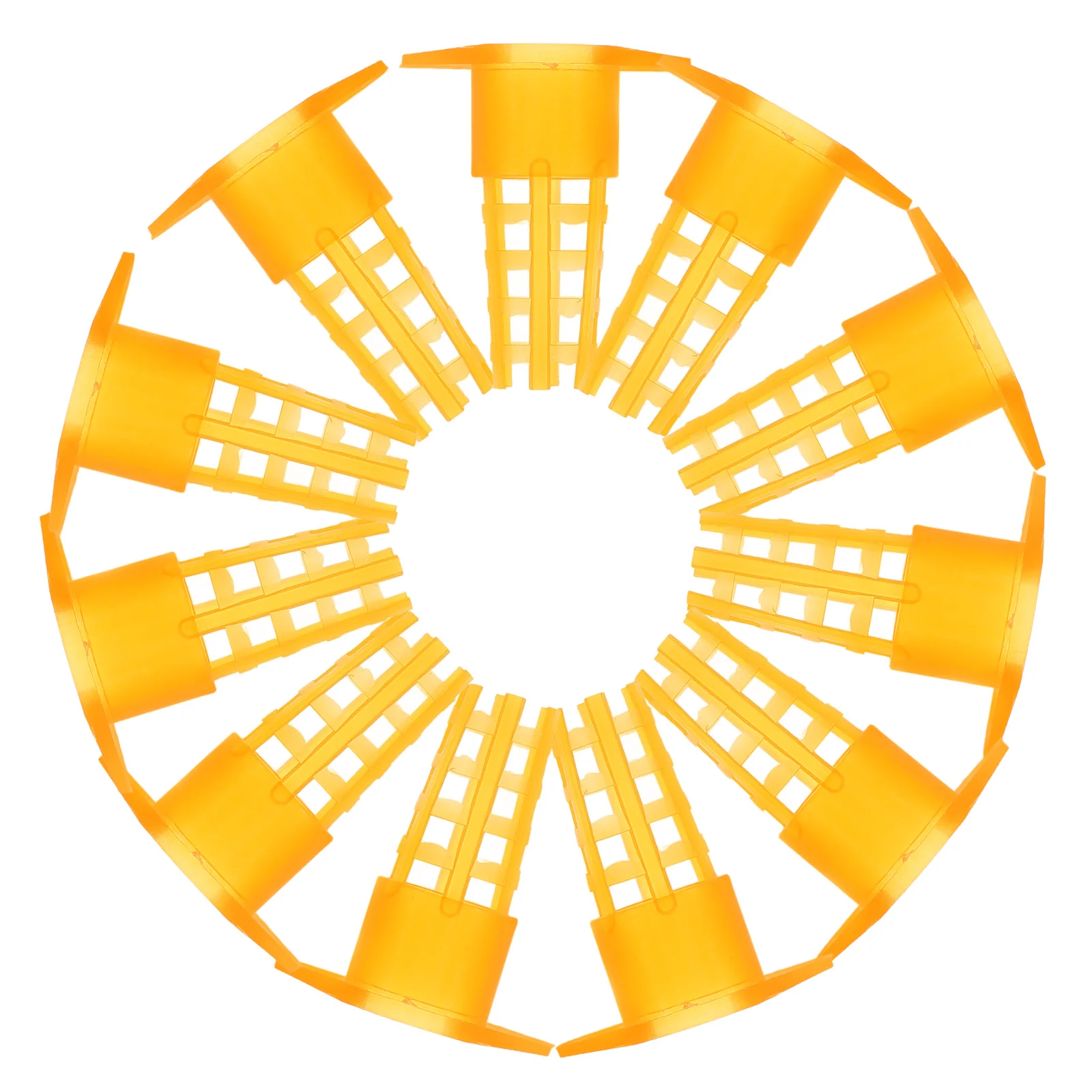 

100pcs Bee Queen Cage Protective Cover Plastic Material Lightweight Hive Beekeeping Tool Apiculture Cell Protector Gardening