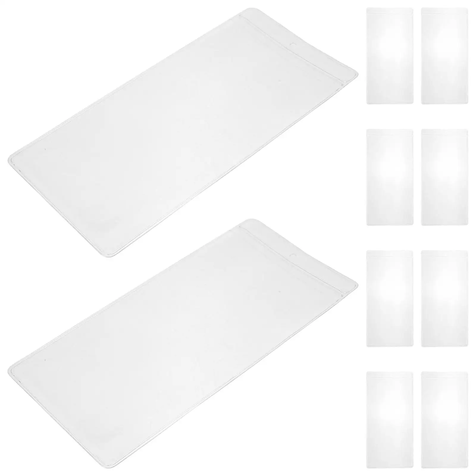 

30 Pcs Bookmark Marking Bags 7 7x16 3cm PVC Transparent Creative Lightweight Multipurpose Bookmarks Organizer DIY Accessories