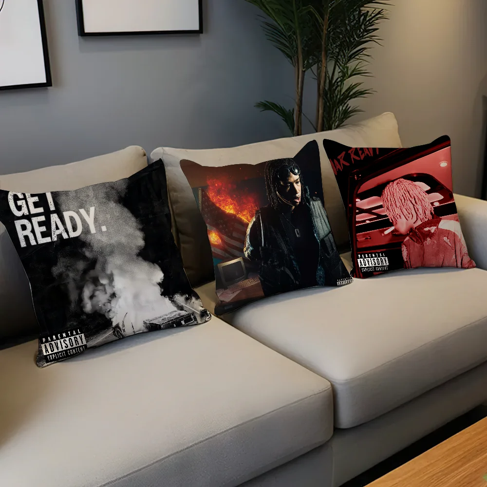 War Ready Rich Amiri Rap cushion cover Pillow Case Room Bedroom Sofa Living Backrest Car Square Headboard