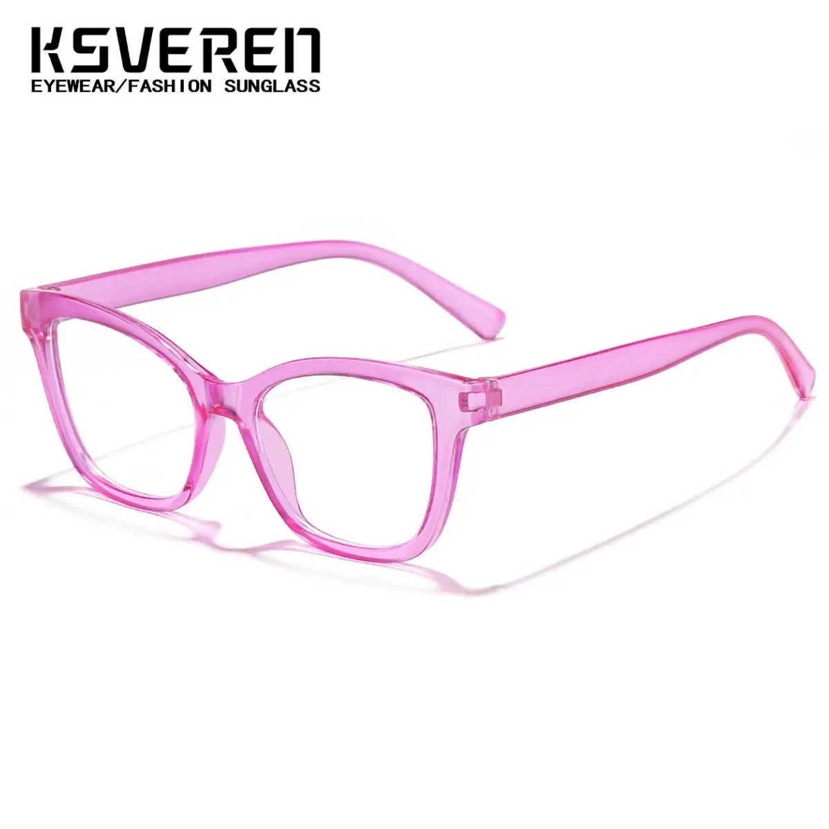KSVEREN 남성 여성을위한 패션 안티 블루 라이트 독서 안경 맞춤형 처방 안경 광학 안경