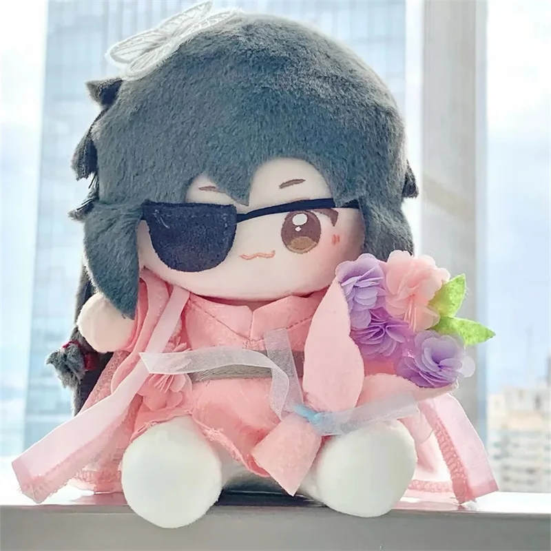 Figura de Anime de algodón Tian Guan Ci Fu de 15cm, Hua Cheng Xie Lian, lindos juguetes de peluche, Minidoll versión Q, regalo de cumpleaños relleno para niños