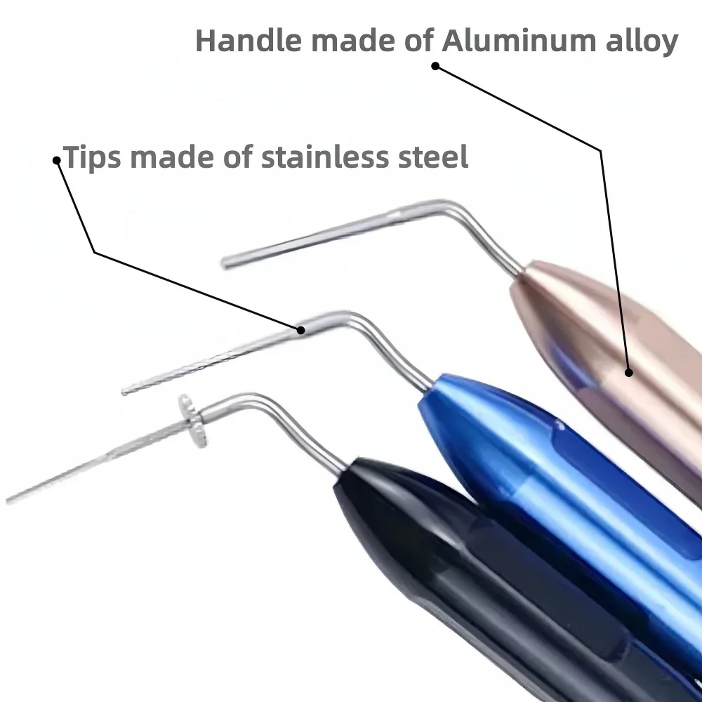 1pc enchimento de canal radicular dental-plugger de mão endo para pressão vertical, instrumento essencial de enchimento de canal radicular para dentistas