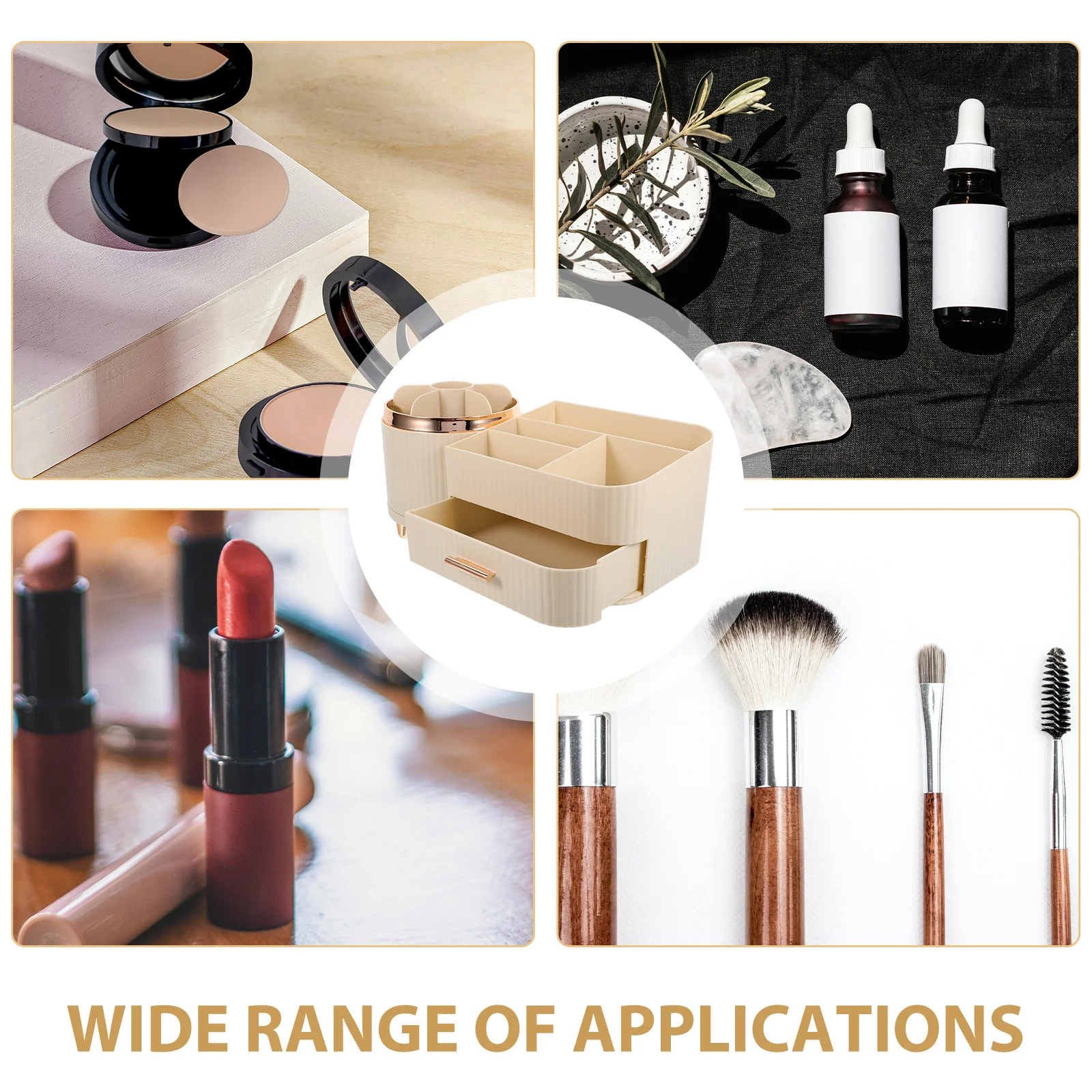 

Make Up Organizers Makeup Brush Holder Large Capacity Organizer For Vanity Countertop Storage Desktop