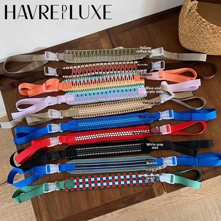 

Extension detachable shoulder strap for ball chain crossbody bag wide woven environmentally extension rope bag accessories