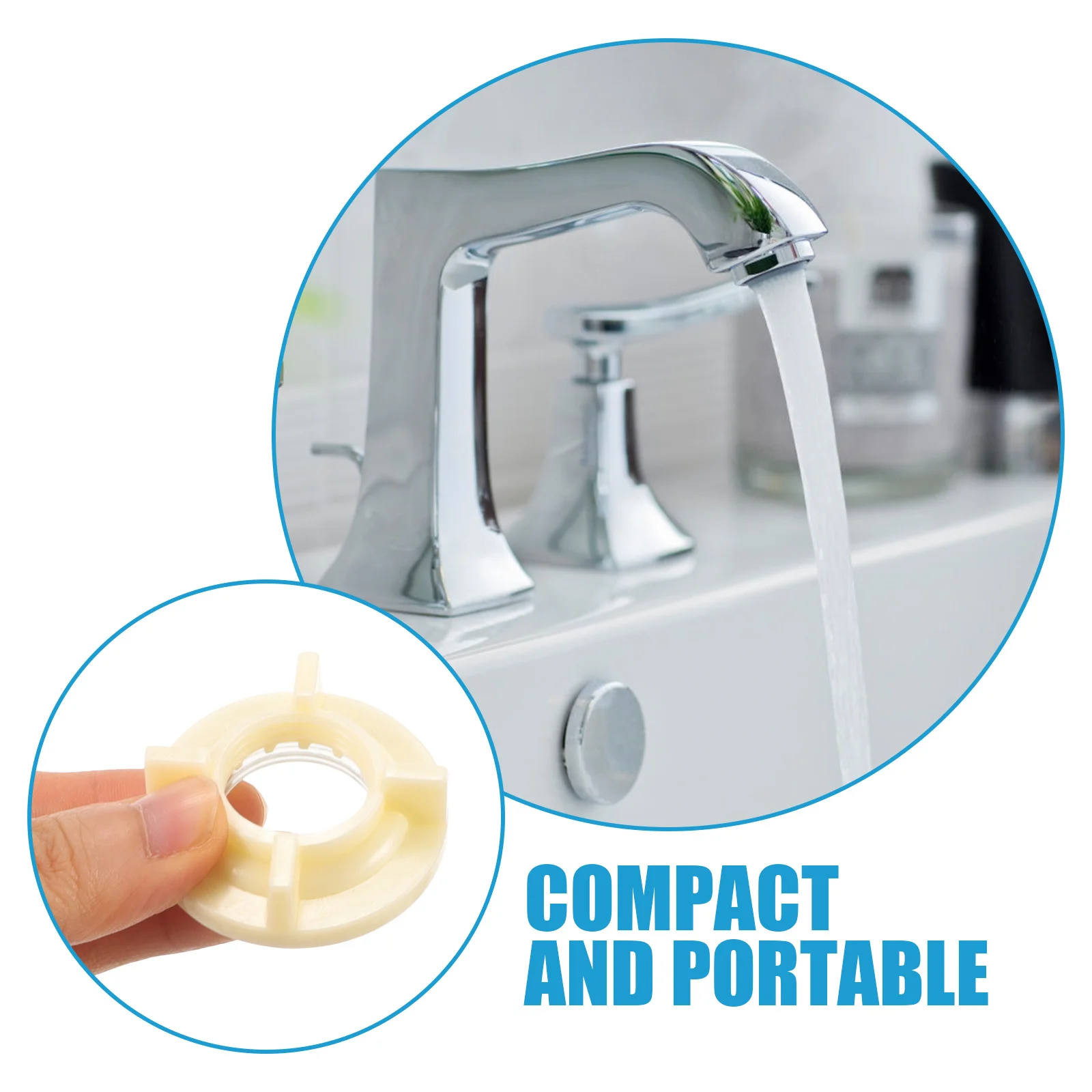 

10Sets Faucet Lock Nuts Washers Heavy Duty Replacement Hardware for Sink Tap Mounting Fastening Accessories Kit