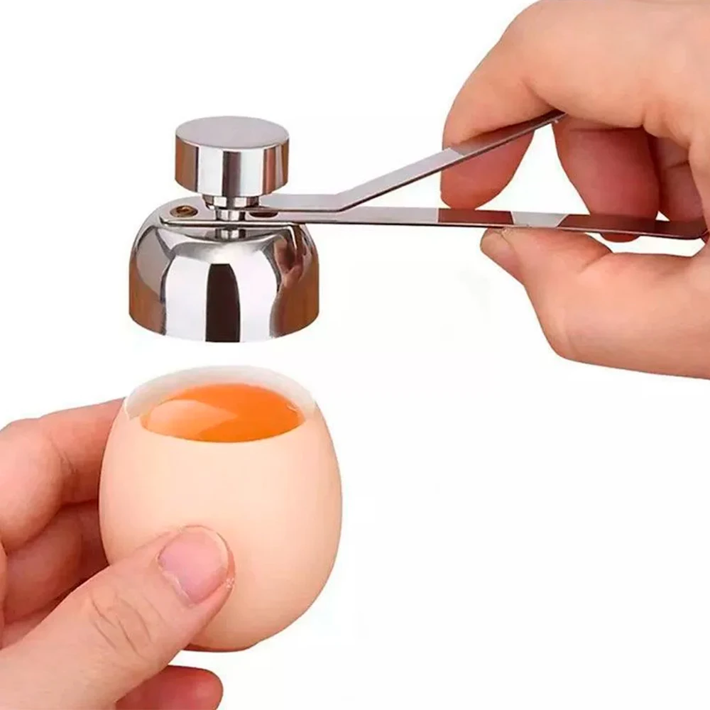 Edelstahl Ei Topper Cutter Metall Ei Schere Gekocht Roh Opener Kreative Küche Werkzeug Gadgets Zubehör Coole Gadgets