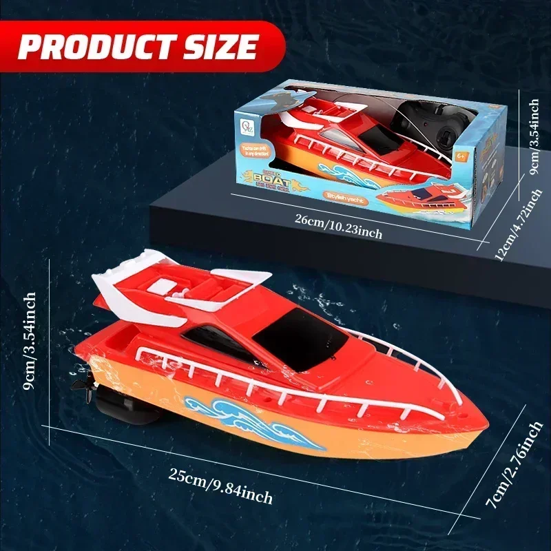 Velocidade rc barco navio rc barco barcos de controle remoto elétrico à prova dwaterproof água modelo navio vela brinquedos para crianças brinquedo