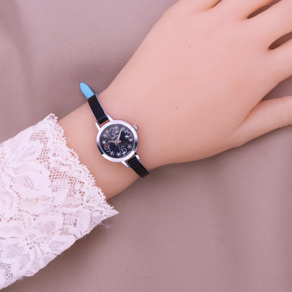 Mother-of-pearl Rhinestones Small Women's Watch Japan Quartz Hour Fine Fashion Bracelet Clock Girl's Birthday Gift Julius No Box