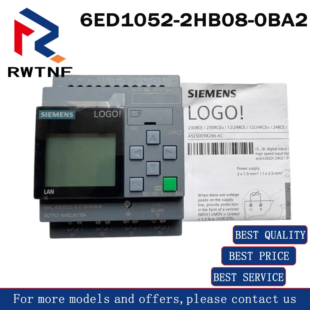Фото Абсолютно новый оригинальный 6ED1052-2HB08-0BA2 SIEMENS LOGO! Логический модуль 24RCE, 100% оригинальный, со склада