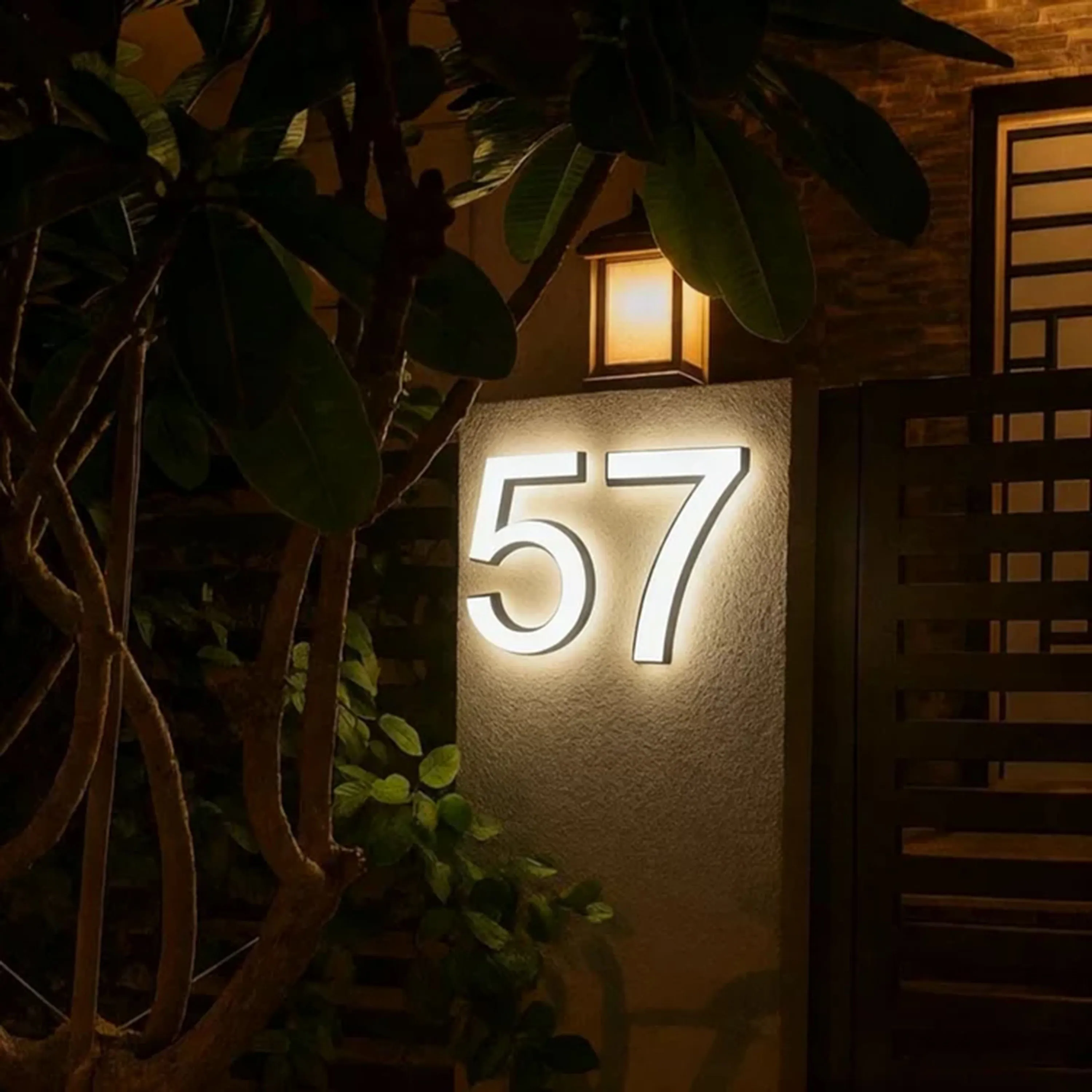 رقم المنزل الحديث، أرقام باب المنزل الاكريليك، عنوان ضوء داخلي مكتب تسجيل رسائل، لافتة تضيء في الهواء الطلق، علامة عنوان المتجر