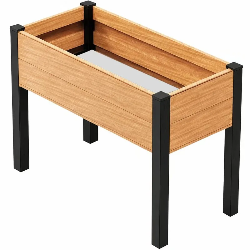 Special box for growing vegetables Aluminum alloy flower box Metal planting box Garden one-meter vegetable garden flower pot