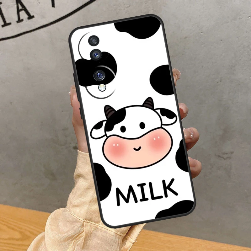 Dairy Cattle Cow Speckle Case For Huawei P20 P30 P40 P50 Pro Lite Nova 5T P Smart 2021 Honor 50 70 X7 X8 X9 Cover