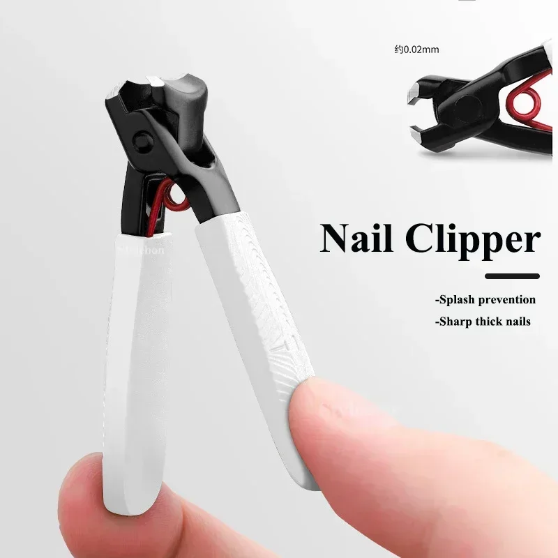 

2024 New Stainless Steel Nail Clippers with Anti-Splash Cover Sharp Trimmer for Thick and Wide Nails Perfect for Men and Seniors