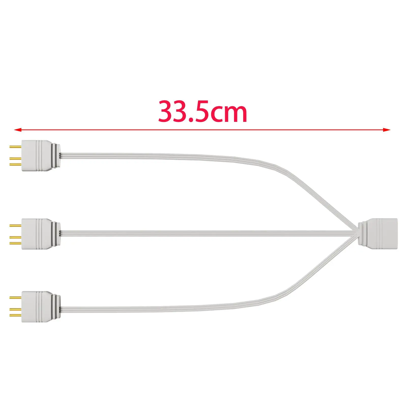 ARGB Splitter Power Cable 5V 3Pin Male 33.5cm Extension Cord Adapter for