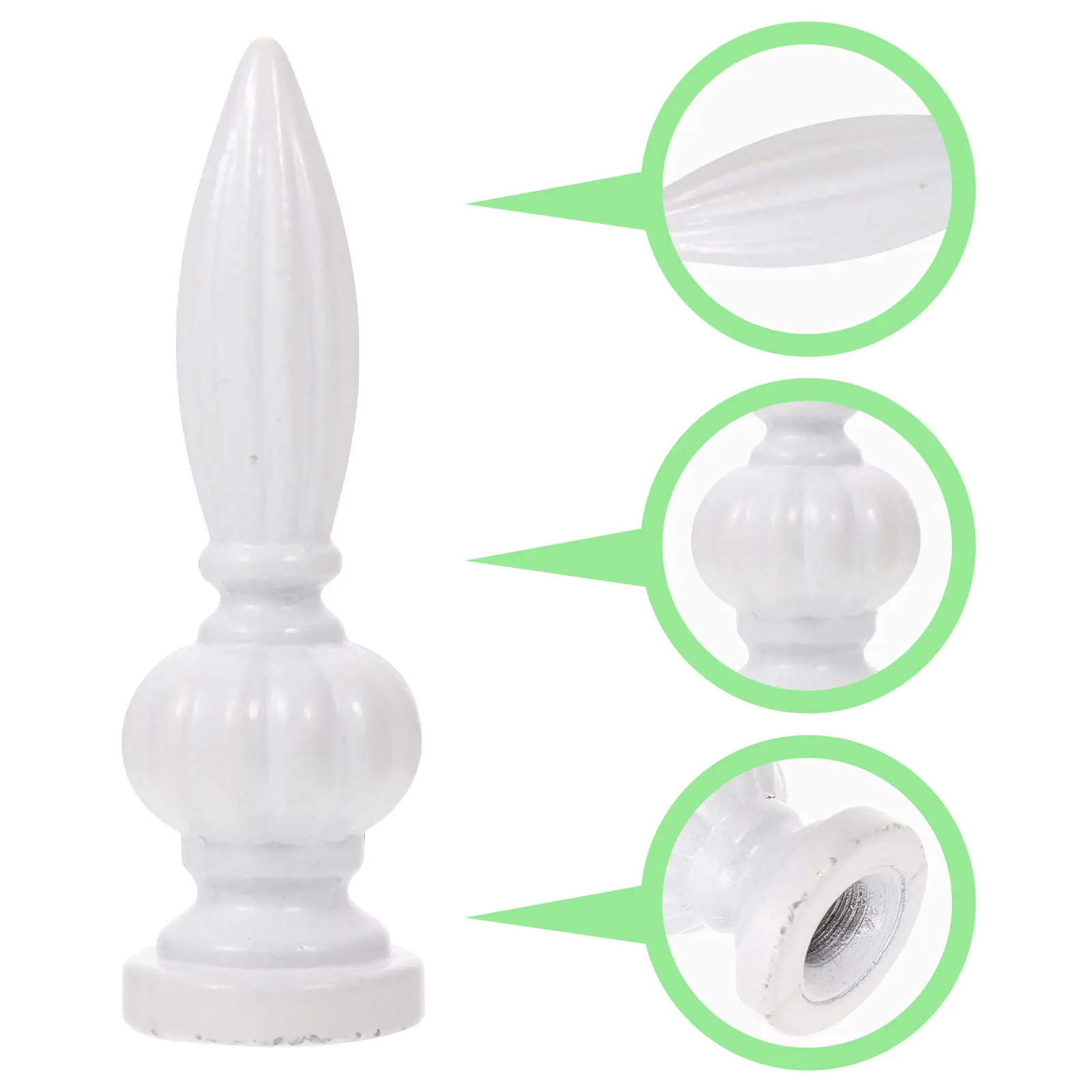 2Pcs Chic Lamp Finials Zinc Alloy Decorative Table Floor Light Accessories Stylish Lamp Shade Knobs Lampshade Finials