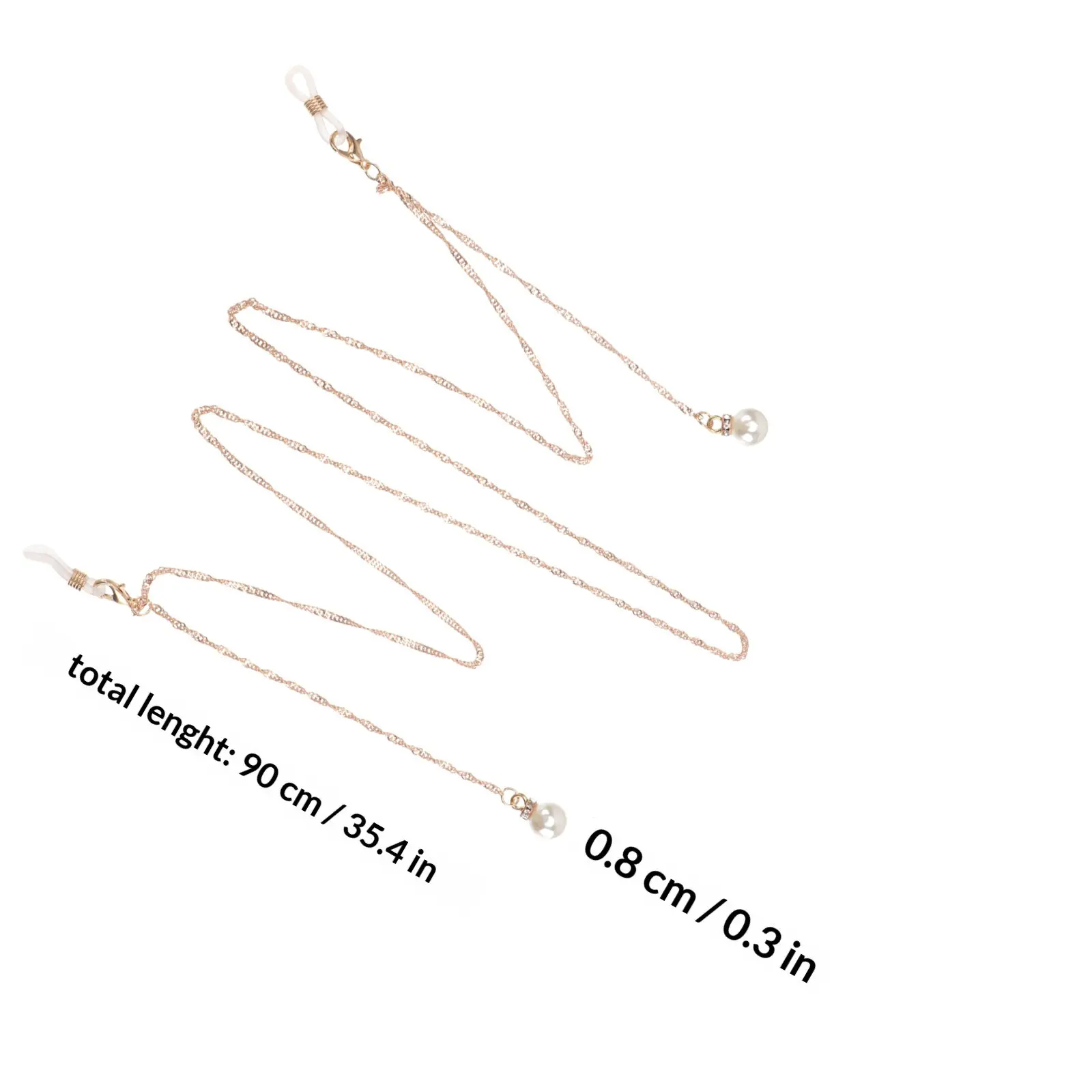 1Pcs Pearl Glasses Chain Versatile Stylish Anti-Lost Glasses Strap Creative Durable Non-Skid Eyeglasses Rope Eyeglasses Rope