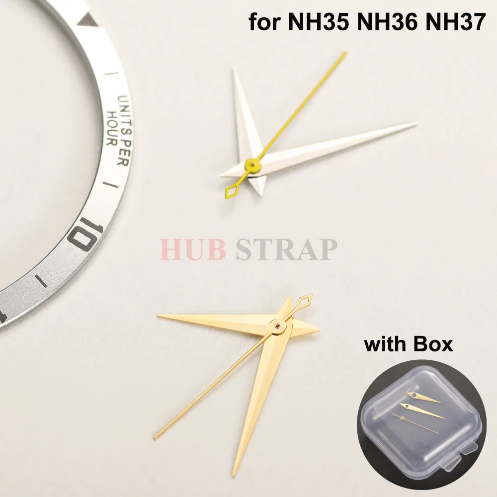 NH35 NH36 NH37 Polished Hands 14*18*19mm Dauphine Aiguille Presage Cocktail Style Watch Hand Watch Accessories Needles Pointer