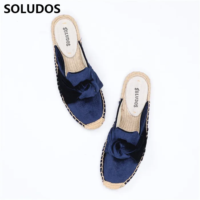 SOLUDOS Garden Slippers Bottom Versatile White Shoes New Grass Weaving Fisherman Shoes Board Shoes Casual Shoes Women's Drag