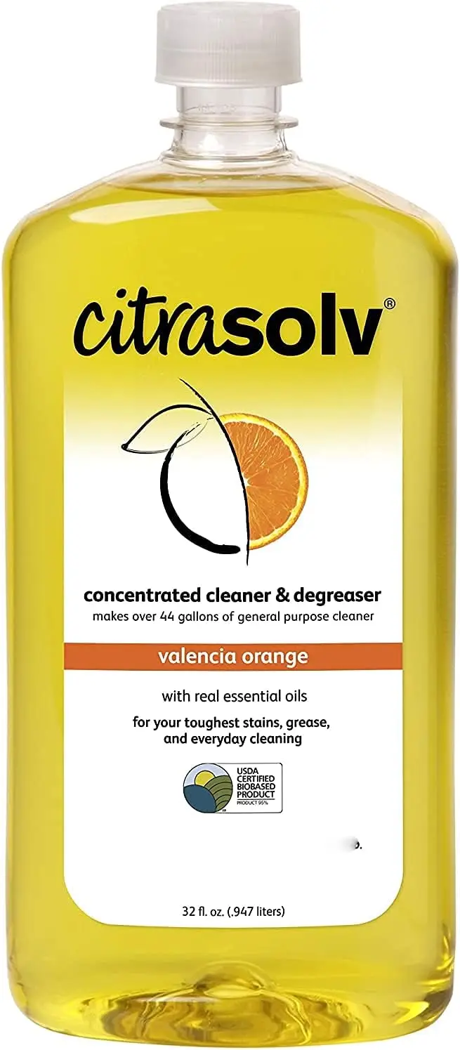 Citra Solv Concentrated Cleaner & Degreaser, Deodorizer, Paint & Adhesive Remover, for Home - 32 Fl Oz (12-Pack)