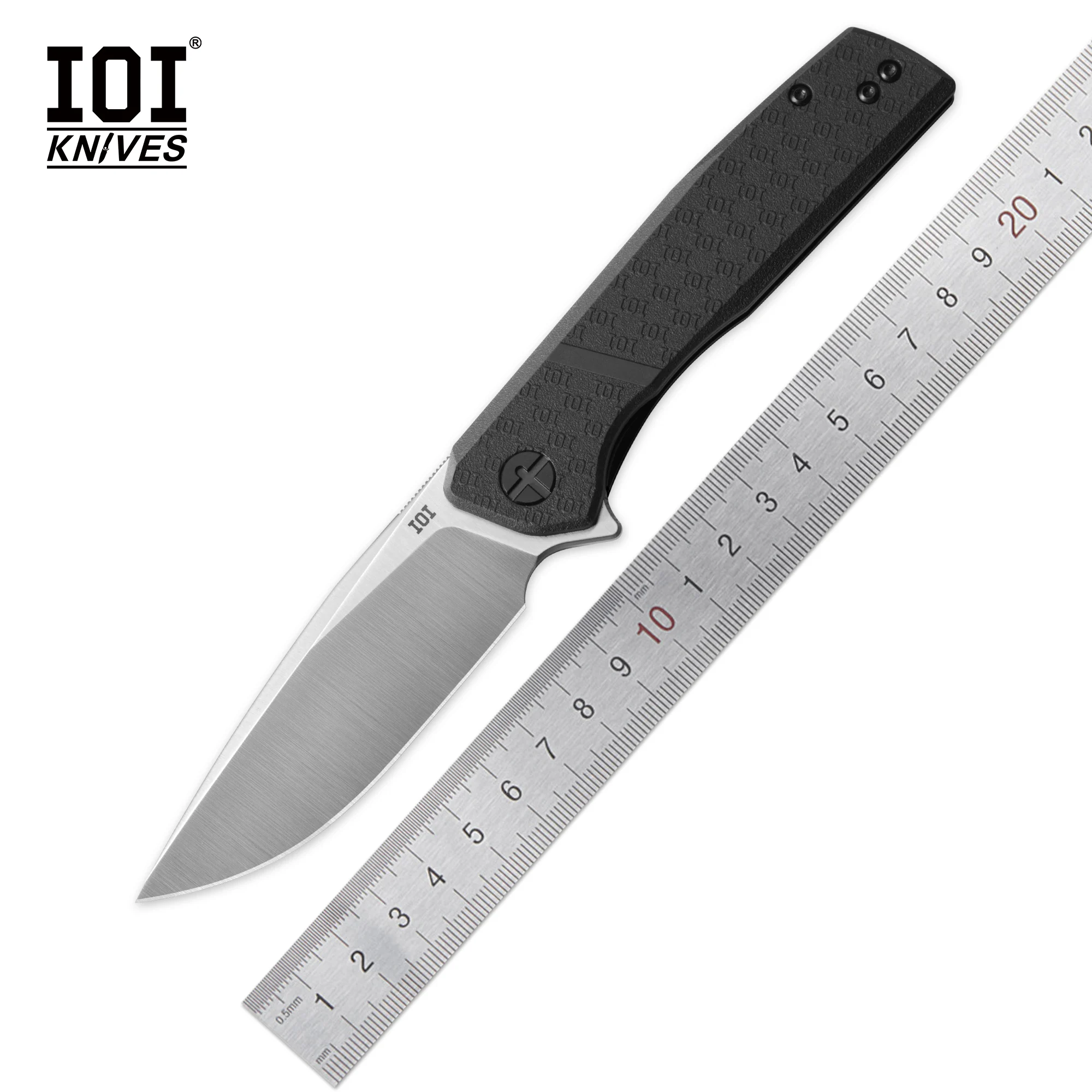 

IOI I20232 D2 Steel Blade Folding Knife FRN Handle Outdoor Camping Hunting EDC Tool