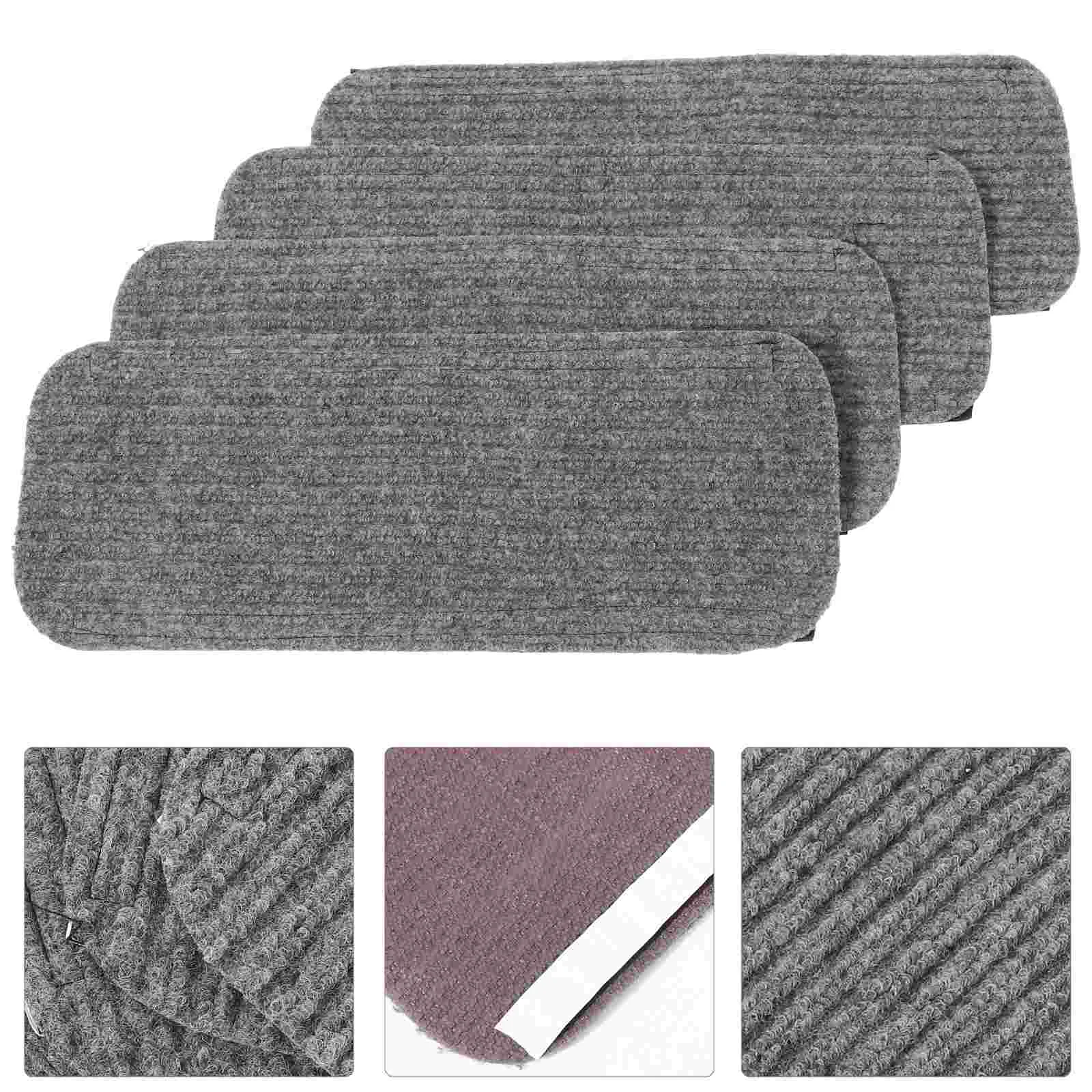 4 Pcs Rug Tread Cover Stairs Pedals Step Covers for Carpet Camper Accessories inside Travel Rugs