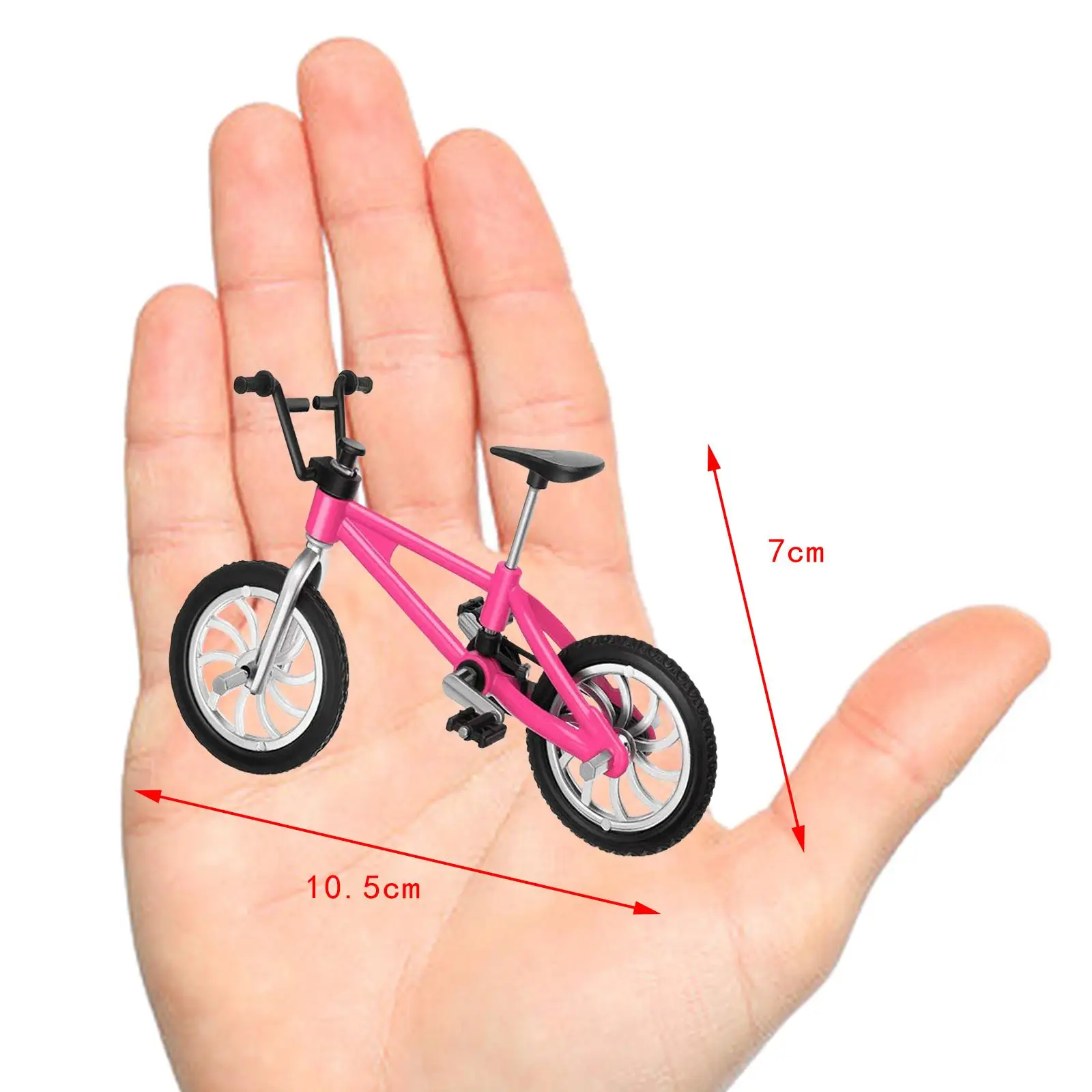 Novelty Finger Bike Alloy Racing Bicycle Crafts for Cake Topper Collectible