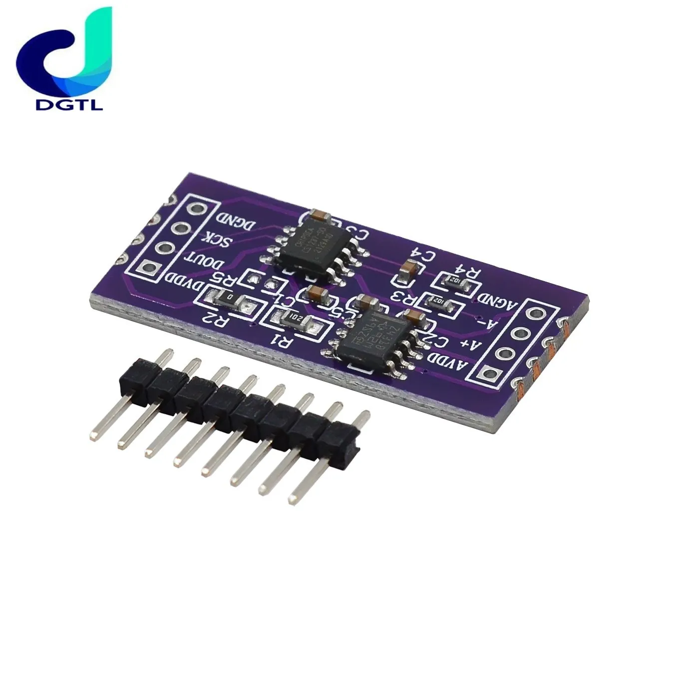 Module ADC CS1237 24 bits intégré, puce de référence externe TL431, détection de pesage monocanal 24 bits