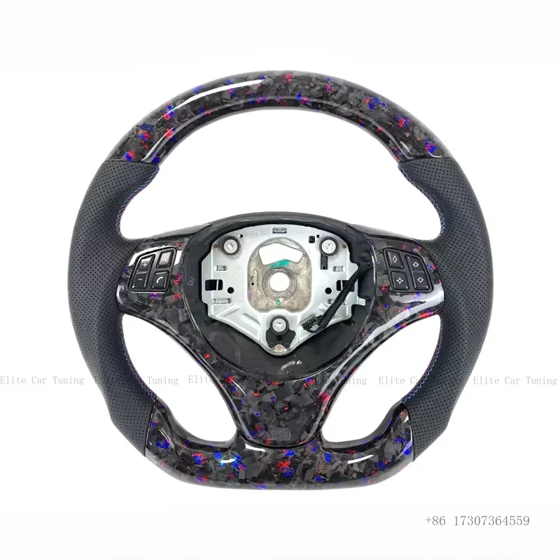 

Forged Carbon Fiber Steering Wheel for BMW E91 E92 E93 X1 X5 X6 E70 E71 E81 E82 E87 E88 E84 Interior Accessories Upgrade