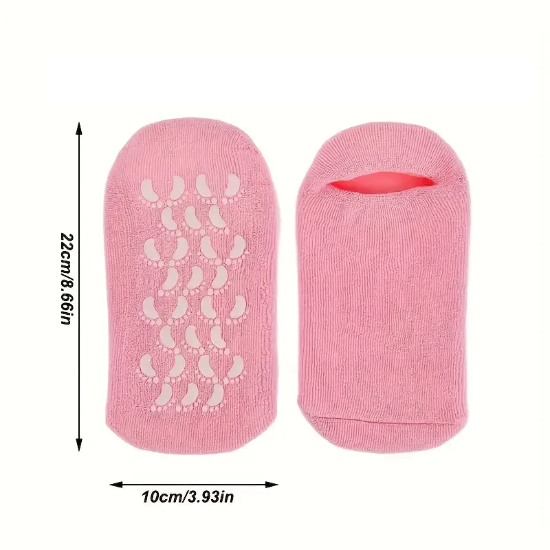 One Pair Gel Sock Socks For Softening Dry Cracked Rough Feet Skins Washable And Reusable Reduce Cracked Skin Socks image 4