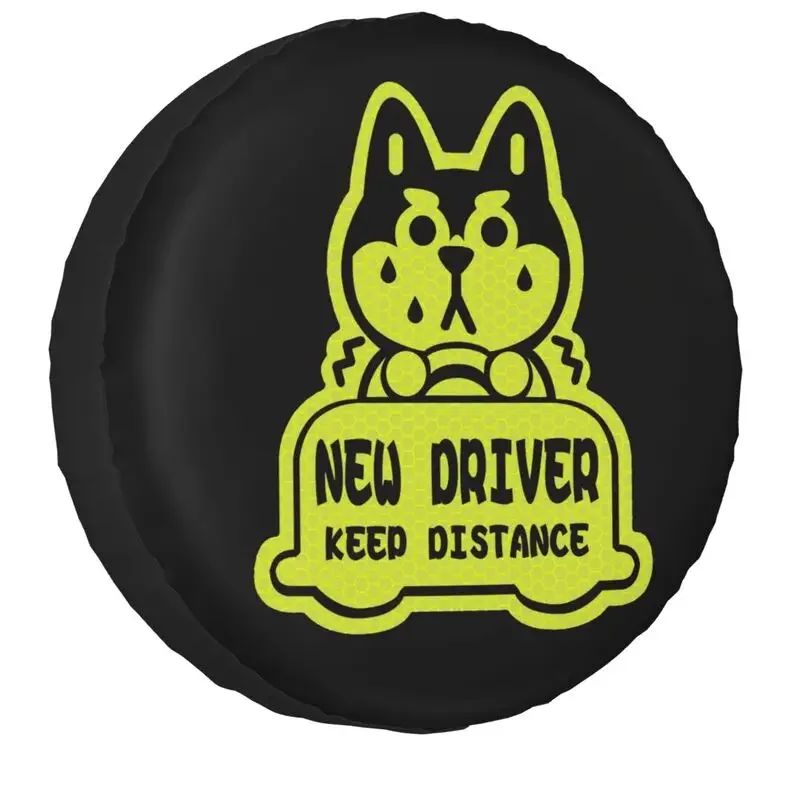 New Driver Keep Distance Spare Wheel Tire Cover for Toyota Land Cruiser Prado Jeep RV SUV Camper Vehicle 14