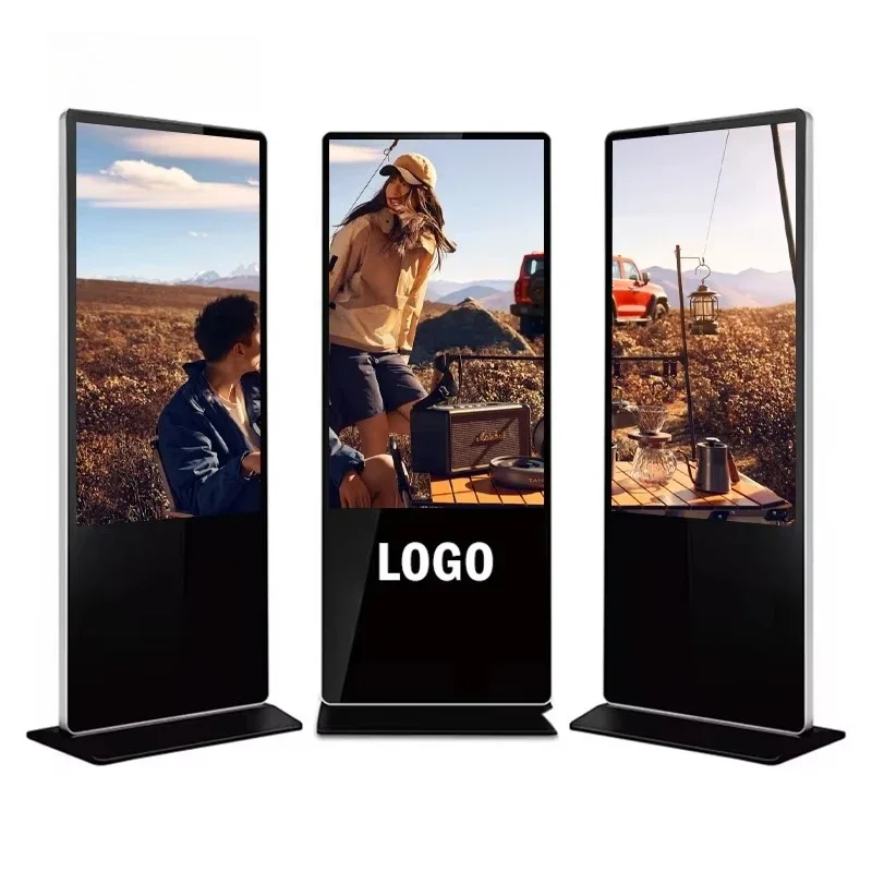 Shopping Center Retail Store Floor Stand Digital Poster SDK Airport Indoor Advertising Touch Screen Kiosk
