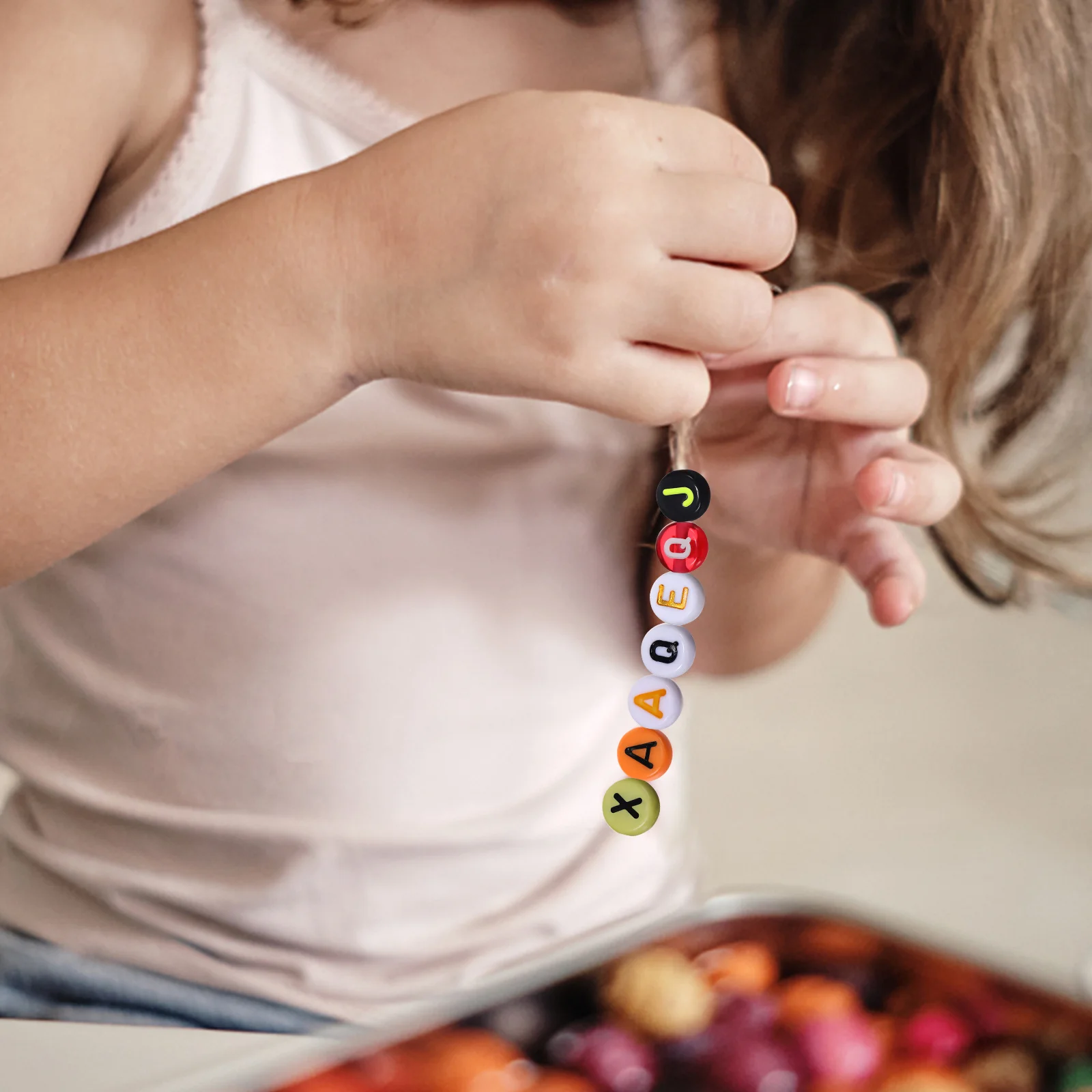 

Смешанные бусины-разделители с алфавитом, разные цвета, буквы, свободные бусины для изготовления браслетов, ювелирных изделий, аксессуары «сделай сам»