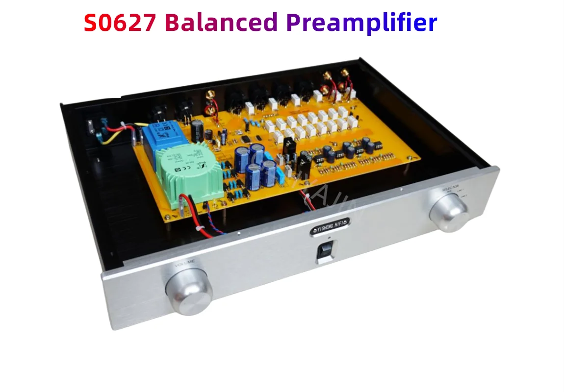 

NEW Finished S0627 Balanced Preamplifier LM4562 HiFi Preamp XLR RCA Voltage Regulator ON LM317 lm4562 op amp * 4